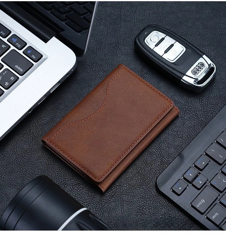 Porte-Cartes Magnétique en Cuir MagSafe – Coque de Protection iPhone 14 à 16 Pro/Max